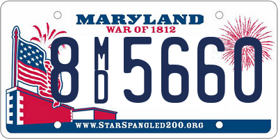 MD license plate 8MD5660