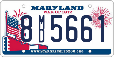 MD license plate 8MD5661