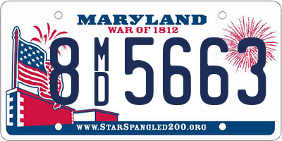 MD license plate 8MD5663