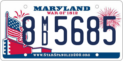 MD license plate 8MD5685