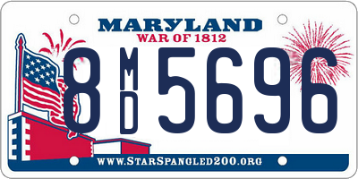 MD license plate 8MD5696