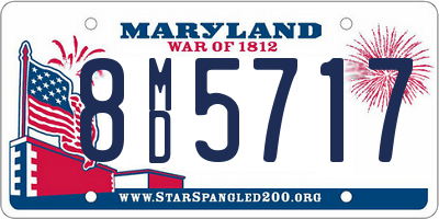 MD license plate 8MD5717
