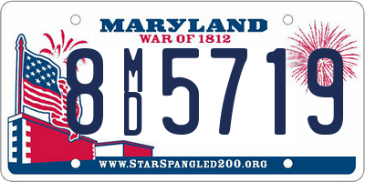 MD license plate 8MD5719