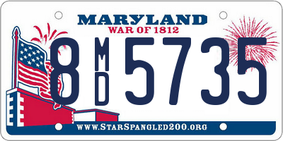 MD license plate 8MD5735