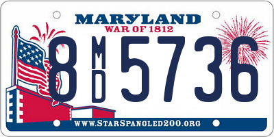 MD license plate 8MD5736