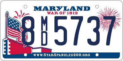 MD license plate 8MD5737