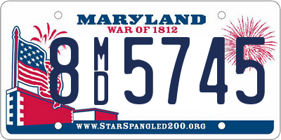 MD license plate 8MD5745