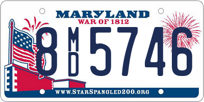 MD license plate 8MD5746