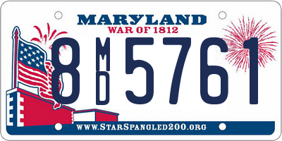 MD license plate 8MD5761