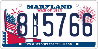 MD license plate 8MD5766