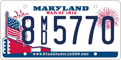 MD license plate 8MD5770