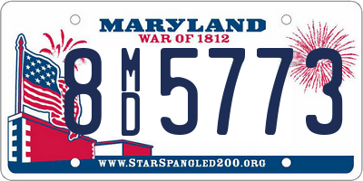 MD license plate 8MD5773