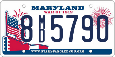 MD license plate 8MD5790