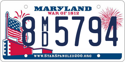 MD license plate 8MD5794