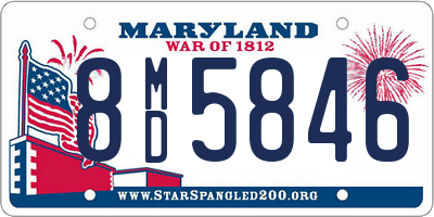 MD license plate 8MD5846