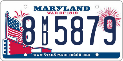 MD license plate 8MD5879