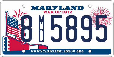 MD license plate 8MD5895