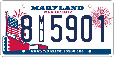 MD license plate 8MD5901