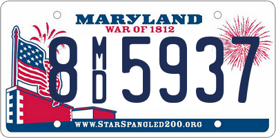 MD license plate 8MD5937