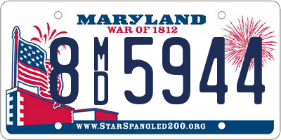 MD license plate 8MD5944