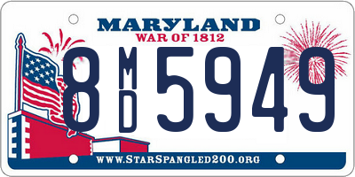 MD license plate 8MD5949