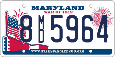 MD license plate 8MD5964