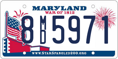 MD license plate 8MD5971