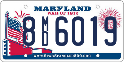 MD license plate 8MD6019