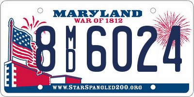 MD license plate 8MD6024