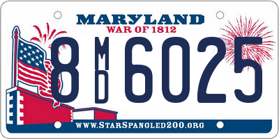 MD license plate 8MD6025