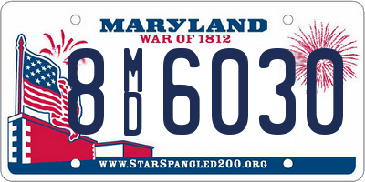 MD license plate 8MD6030