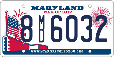 MD license plate 8MD6032