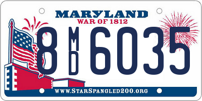 MD license plate 8MD6035