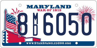 MD license plate 8MD6050