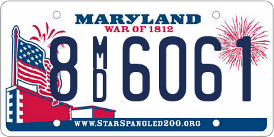 MD license plate 8MD6061