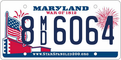 MD license plate 8MD6064