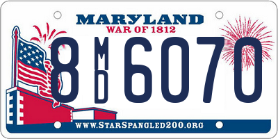 MD license plate 8MD6070