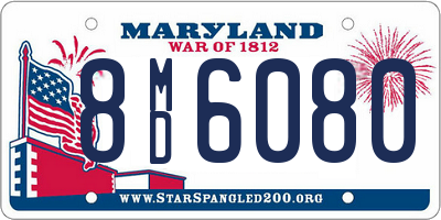 MD license plate 8MD6080