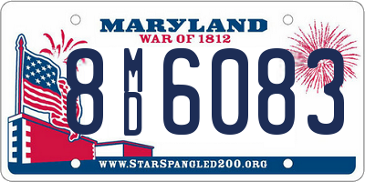 MD license plate 8MD6083