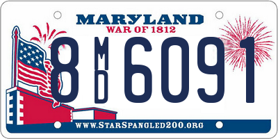 MD license plate 8MD6091