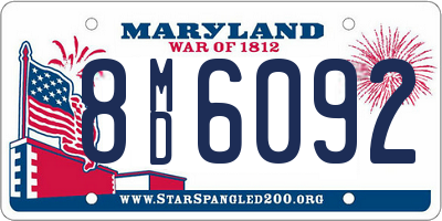 MD license plate 8MD6092