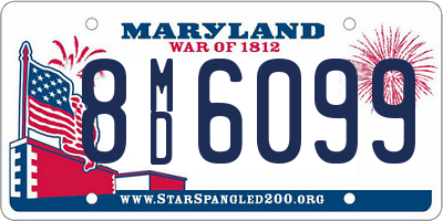 MD license plate 8MD6099