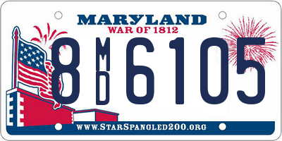 MD license plate 8MD6105