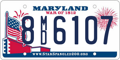 MD license plate 8MD6107