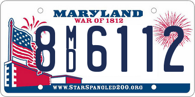 MD license plate 8MD6112