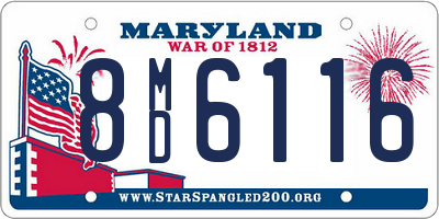 MD license plate 8MD6116