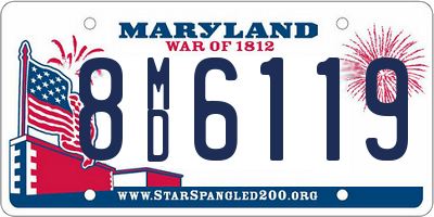 MD license plate 8MD6119