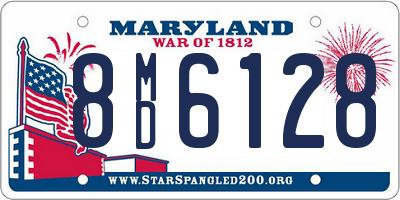 MD license plate 8MD6128