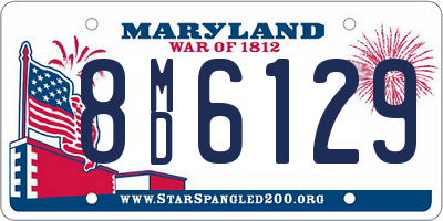 MD license plate 8MD6129