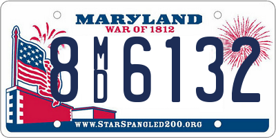 MD license plate 8MD6132